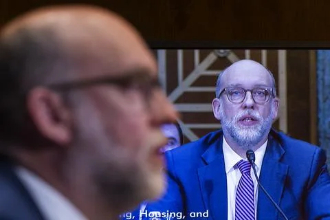 CFPB Director Vought testifies at Senate Committee on Banking, Housing and Urban Stock Photos