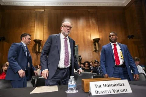 CFPB Director Vought testifies at Senate Committee on Banking, Housing and Urban Stock Photos