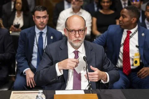 CFPB Director Vought testifies at Senate Committee on Banking, Housing and Urban Stock Photos