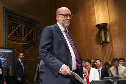 CFPB Director Vought testifies at Senate Committee on Banking, Housing and Urban Stock Photos