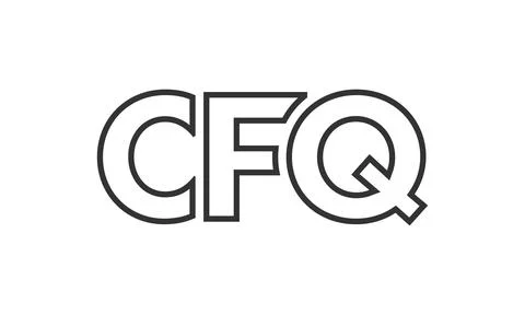 CFQ logo design template with strong and modern bold text. Initial based ve.. Stock Illustration