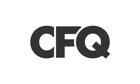 CFQ logo design template with strong and modern bold text. Initial based ve.. Stock Illustration