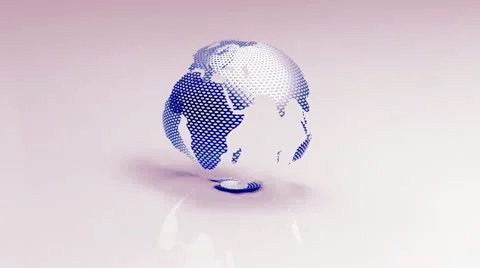 CG-3D-Animated-Rotating-Seamless-Globe Video stock 10915419