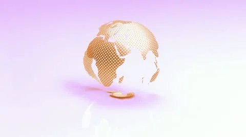 CG-3D-Animated-Rotating-Seamless-Globe Video stock 10915469