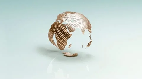 CG-3D-Animated-Rotating-Seamless-Globe Video stock 10915478