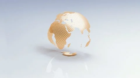 CG-3D-Animated-Rotating-Seamless-Globe Video stock 10915486