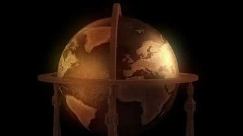 CG-3D-Animated-Rotating-Seamless-Globe Stock Footage