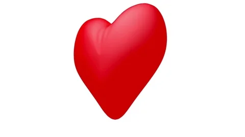 CG animated beating heart pierced by arrow Stock Footage 72117435