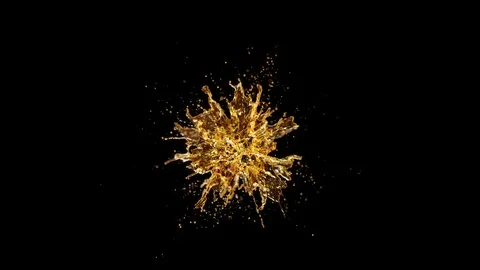 Cg animation of alcohol explosion on black. 库存影片 123016839