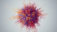 Cg Animation Of Color Powder Explosion Stock Footage