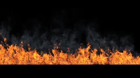 CG Animation of Fire spreading Stock Footage
