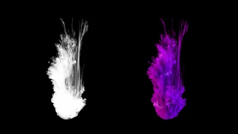 Cg Animation of Ink in Water Stock Footage 95946192
