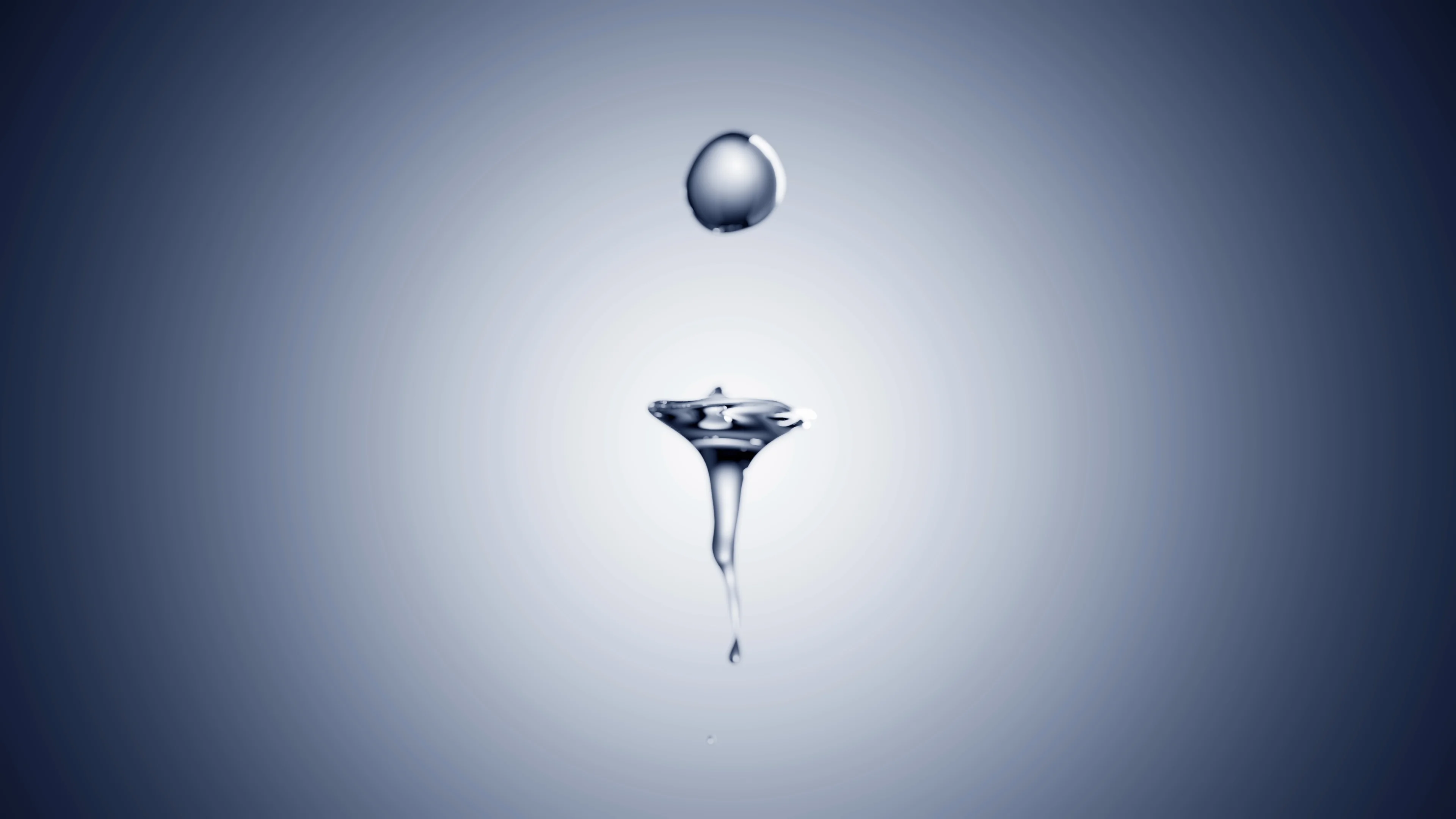 Cg animation of two water drops collidin... | Stock Video | Pond5