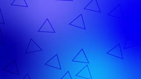 CG of blue background including triangle shaped object Video stock 254755369