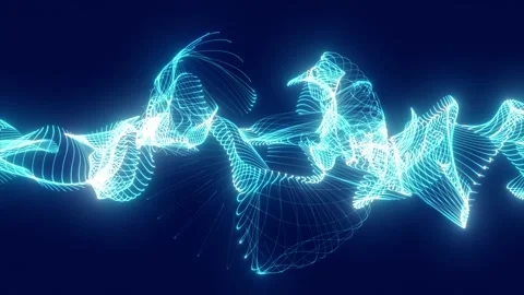 CG blue particle background Stock Footage 285158557