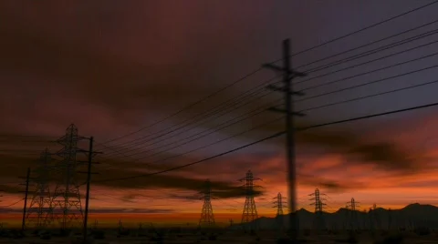 CG Desert Road 01 (720p 23.976) Stock Footage