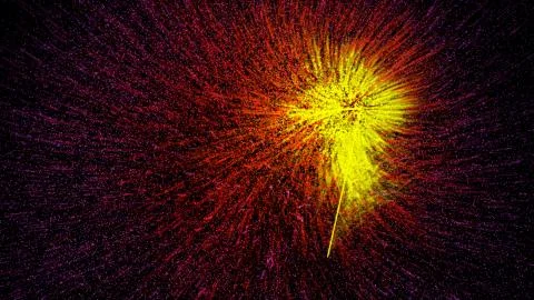 CG fireworks. Abstract background. Digital 库存插图