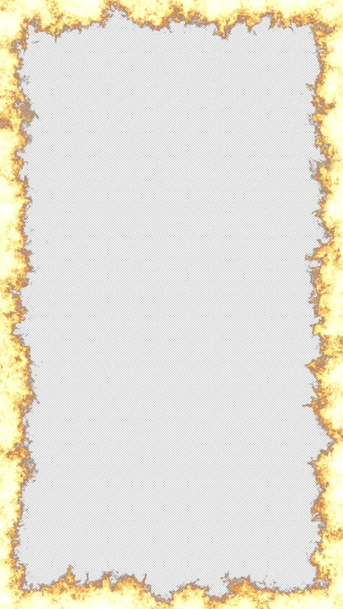 CG of a Frame of Flames Surrounding the Screen Stock Footage 341469349