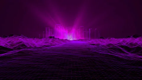 CG future road earth planet loop animation Stock Footage 147598061