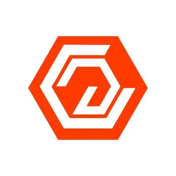 CG, GC, Ce, eC initials hexagonal geometric Stock Illustration