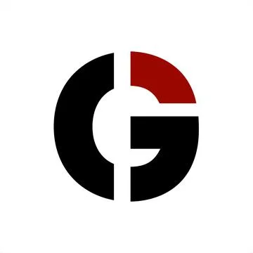 CG, GC, CGO, OCG initials geometric letter company logo and icon Illustrazione stock