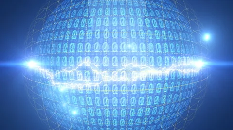CG illustration of binary code Stock Footage 41762959