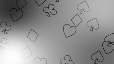 CG image of black and white background including playing cards shaped object イラスト素材