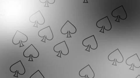 CG image of black and white background including spade shaped object イラスト素材