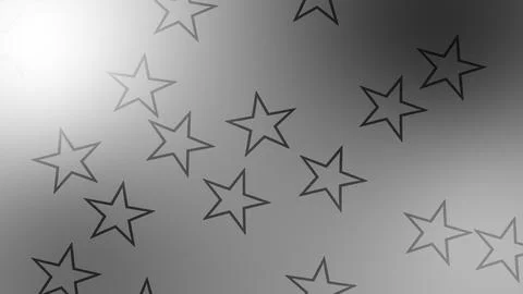 CG image of black and white background including star shaped object イラスト素材