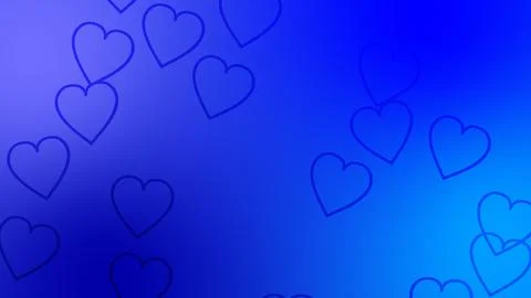 CG image of blue background including heart shaped object イラスト素材