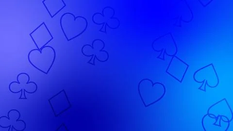 CG image of blue background including playing cards shaped object イラスト素材