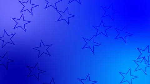 CG image of blue background including star shaped object イラスト素材