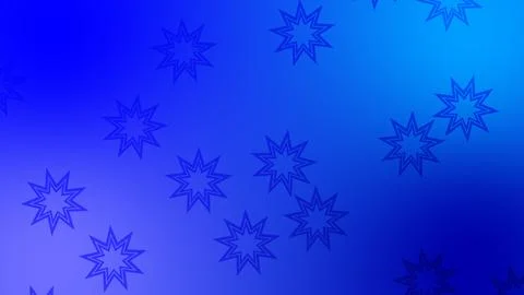 CG image of blue background including star shaped object イラスト素材