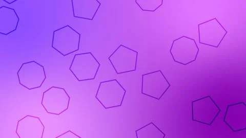 CG image of purple background including polygon shaped object イラスト素材