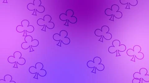 CG image of purple background including clover shaped object イラスト素材