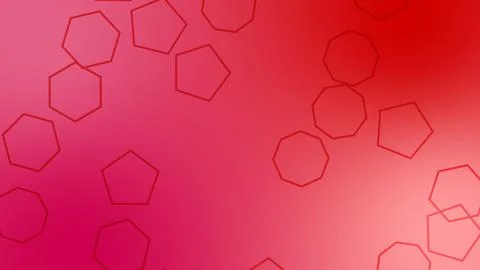 CG image of red background including polygon shaped object イラスト素材