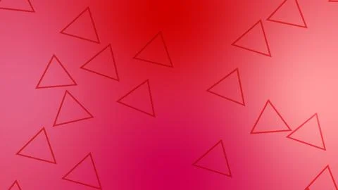 CG image of red background including triangle shaped object Stock Illustration