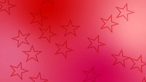 CG image of red background including star shaped object イラスト素材