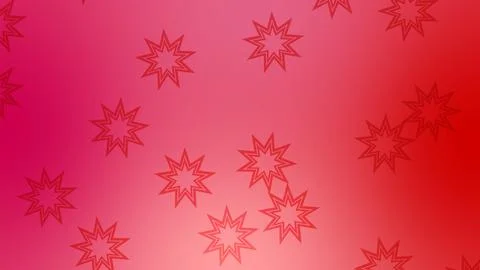 CG image of red background including star shaped object 스톡 일러스트