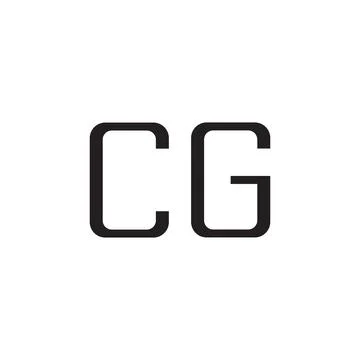 Cg initial letter vector logo icon Stock Illustration