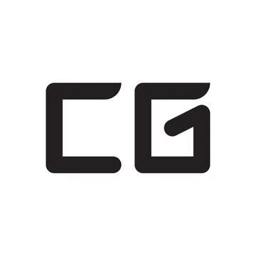Cg initial letter vector logo icon Ilustração Stock