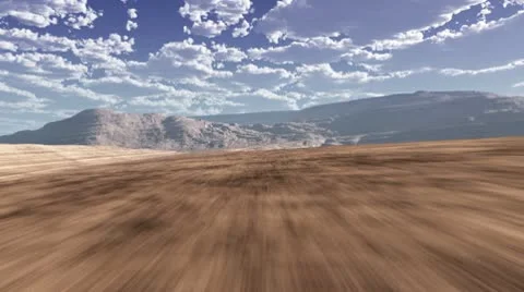 CG Terrain Flight 005 (1080p 29.97) Stock Footage 10710201