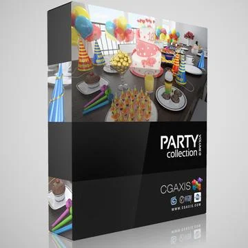CGAxis Models Volume 13 Party Collection 3D Model