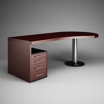 CGAxis Office Desk 10 3D Model