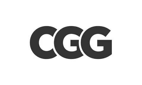 CGG logo design template with strong and modern bold text. Initial based ve.. Illustrazione stock