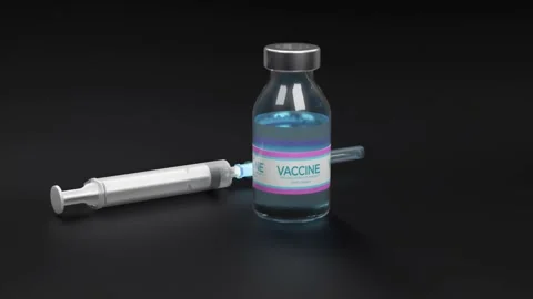 CGI animation of the Covid-19 virus vaccine. 4K Footage Stock Footage 232800862