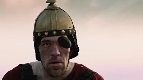 CGI animation of Goliath getting hit by ... | Stock Video | Pond5
