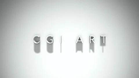 Cgi art 3D title animation with shadows on a white background Stock Footage 297216579
