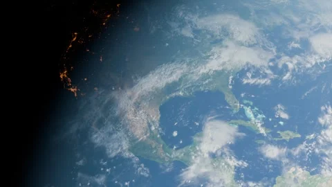 CGI Earth from space 스톡 동영상 285085218