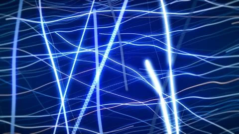 CGI graphics with neon lines Stock Illustration